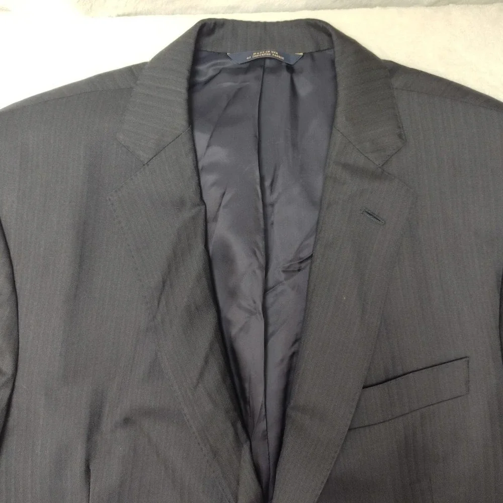 Brooks Brothers Regent Blazer Mens 42R Blue Vitale Barberis Wool Suit Jacket USA